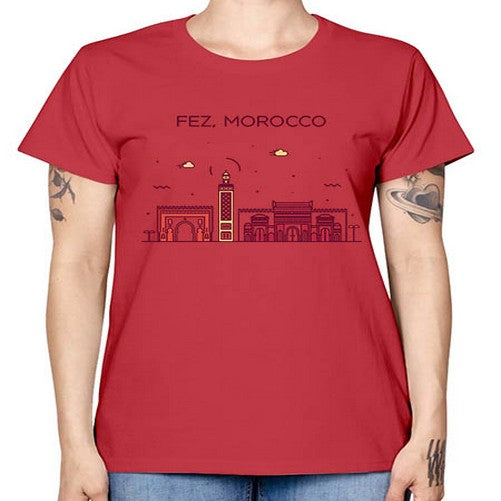 Fez 720# - cities -  Missy T-Shirt