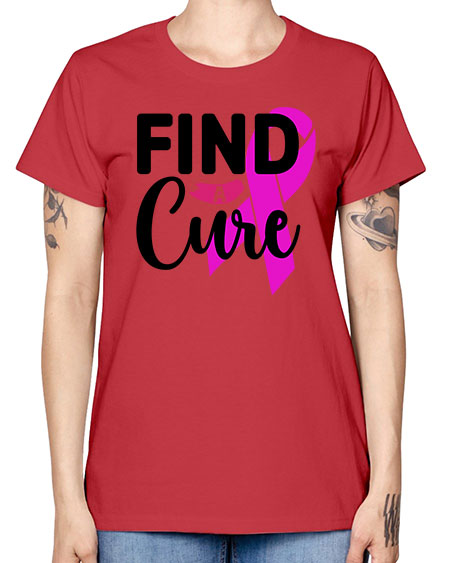 Find a Cure 26# - breast cancer -  Missy T-Shirt