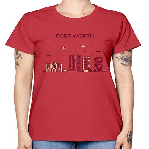 FortWorth 740# - cities -  Missy T-Shirt