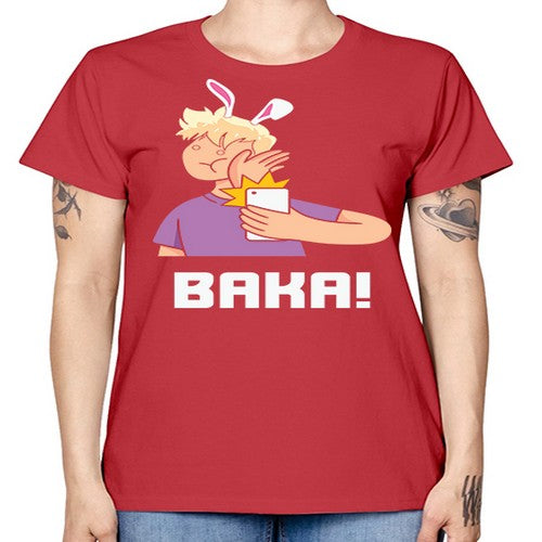 Funny Anime Baka Rabbit Slap Anime 228# - anime -  Missy T-Shirt