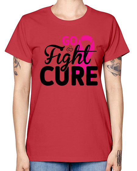 Go Fight Cure 23# - breast cancer -  Missy T-Shirt