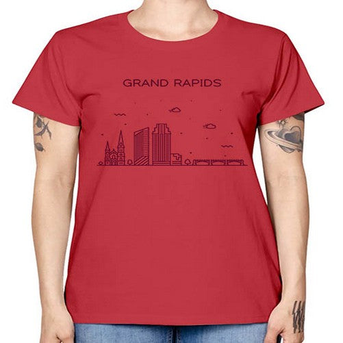 GrandRapids 779# - cities -  Missy T-Shirt