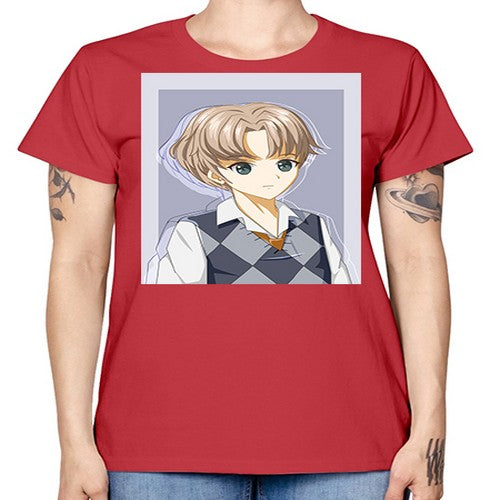 Handsome and cool boy with uniform 34# - anime -  Missy T-Shirt