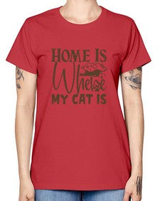 Home Is Where My Cat Is Style 14# - cats -  Missy T-Shirt