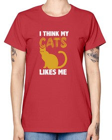 I Think My Cats - cats -  Missy T-Shirt