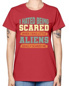 I hated being scared when i was little 13# - ufo -  Missy T-Shirt