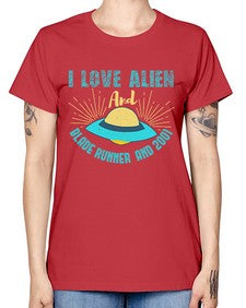 I love alien and blade runner 18# - ufo -  Missy T-Shirt