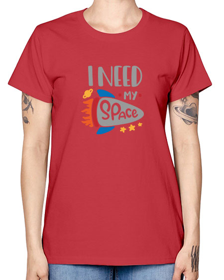 Ineedmyspace 17# - space -  Missy T-Shirt