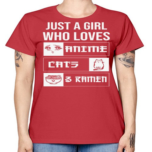 Just A Girl Who Loves 263# - anime -  Missy T-Shirt