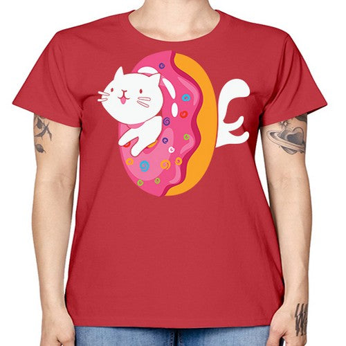 Kawaii Cat Donut Anime Lover Anime 267# - anime -  Missy T-Shirt