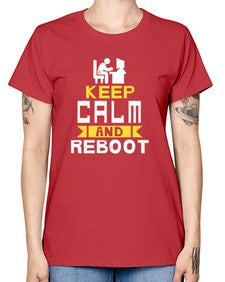 Keep Calm and reboot 27# - computer -  Missy T-Shirt