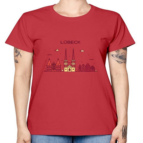 Lubek 1183# - cities -  Missy T-Shirt