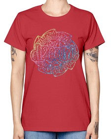 Mandala Dream Rainbow Glitter 760# - mandala -  Missy T-Shirt