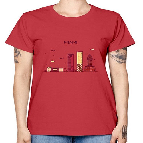 Miami 1285# - cities -  Missy T-Shirt