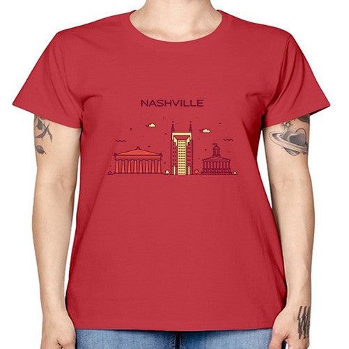 Nashville 1417# - cities -  Missy T-Shirt