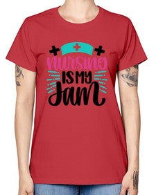 Nursing Is My Jam Style Style 1273# - nurse -  Missy T-Shirt