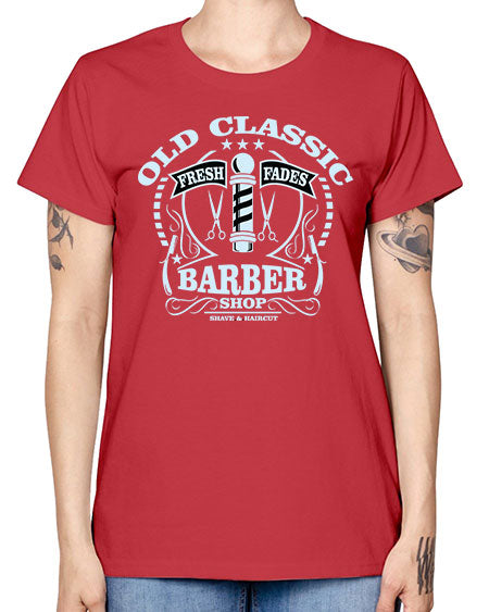 Old Classic Barber1285# - barber -  Missy T-Shirt