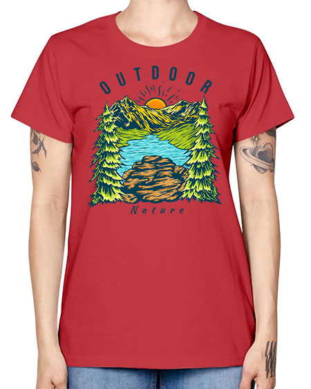 Outdoor Nature 17# - nature -  Missy T-Shirt