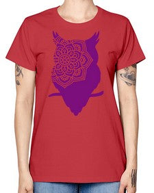 OwlMandalaUpdated 976# - mandala -  Missy T-Shirt