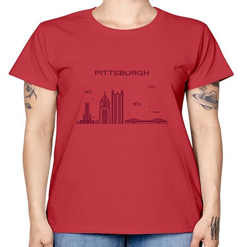 Pittsburgh 1624# - cities -  Missy T-Shirt