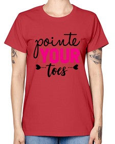 Pointe your toes 176# - ballet -  Missy T-Shirt