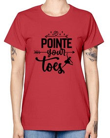 Pointe your toes 177# - ballet -  Missy T-Shirt
