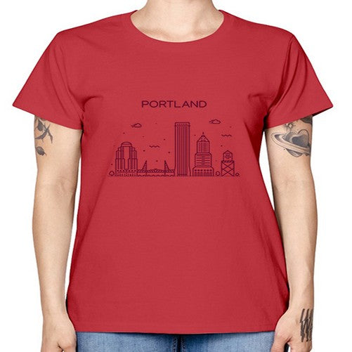 PortlandOregon 1680# - cities -  Missy T-Shirt