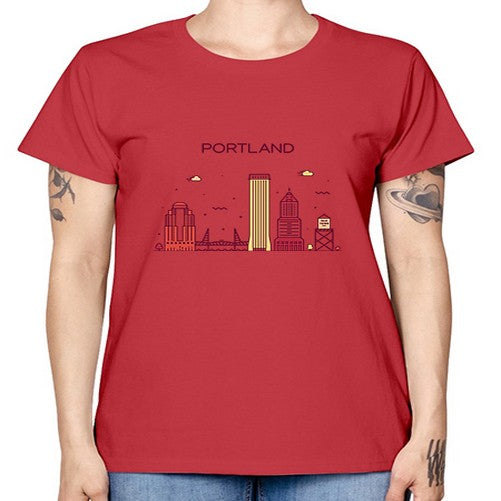 PortlandOregon 1682# - cities -  Missy T-Shirt