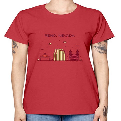 Reno 1714# - cities -  Missy T-Shirt