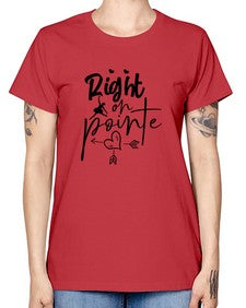 Right on pointe 181# - ballet -  Missy T-Shirt