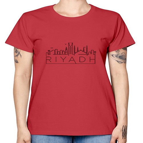 Riyadh Minimal Skyline 1738# - cities -  Missy T-Shirt