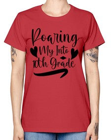 Roaring My Into tenth Grade 765# - tenth grade -  Missy T-Shirt