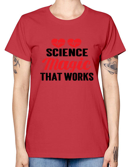 Science Magic that works 75# - general science -  Missy T-Shirt