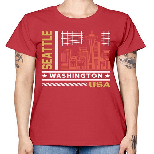 Seattle 1809# - cities -  Missy T-Shirt