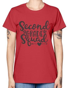 Second Grade Squad 832# - second grade -  Missy T-Shirt