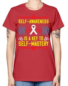 Self wareness is a key to self mastery Style 32# - Self awareness -  Missy T-Shirt