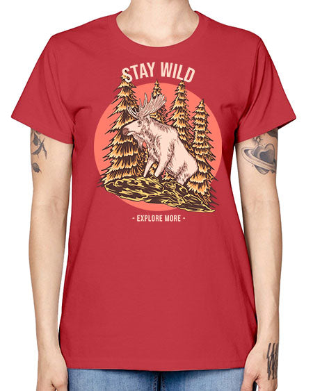 Stay Wild 16# - nature -  Missy T-Shirt