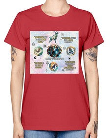 Straight Capricorn 471# - capricorn -  Missy T-Shirt