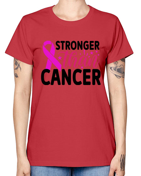 Stronger Than Cancer 6# - breast cancer -  Missy T-Shirt