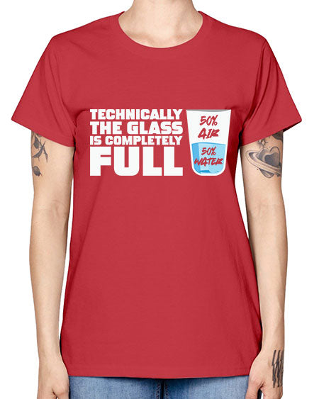 TechnicallytheGlassiscompletelyScientistSkinite Scientist Skinite 22# - general science -  Missy T-Shirt