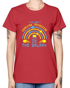 The best computer technician in the galaxy 13# - computer -  Missy T-Shirt