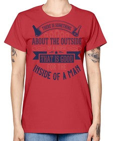There is something about the outside of a horse that is good for the inside of a man Style 16# - horse -  Missy T-Shirt
