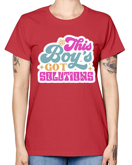 This boys got solutions 19# - general science -  Missy T-Shirt