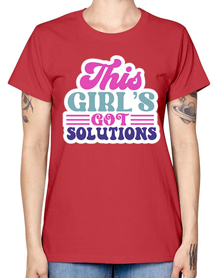This girls got solutions 16# - general science -  Missy T-Shirt