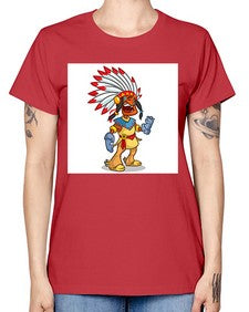 Thnksgvngindian 254# - cartoon general -  Missy T-Shirt