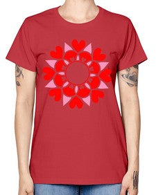 ValentineMandalaOPT 1194# - mandala -  Missy T-Shirt