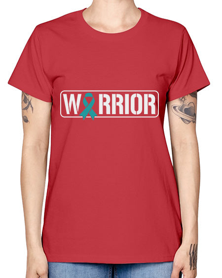 Warrior PTSD Awareness Teal Military 2# - PTSD -  Missy T-Shirt