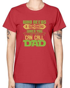 Who needs 266# - cartoon super hero -  Missy T-Shirt