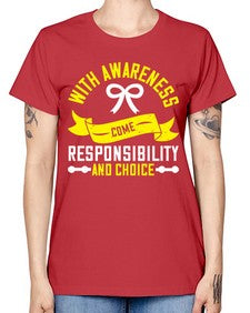 With awareness come responsibility and choice Style 5# - Self awareness -  Missy T-Shirt