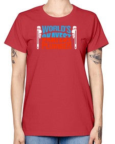 Worlds okayest plumber1665# - plumber -  Missy T-Shirt